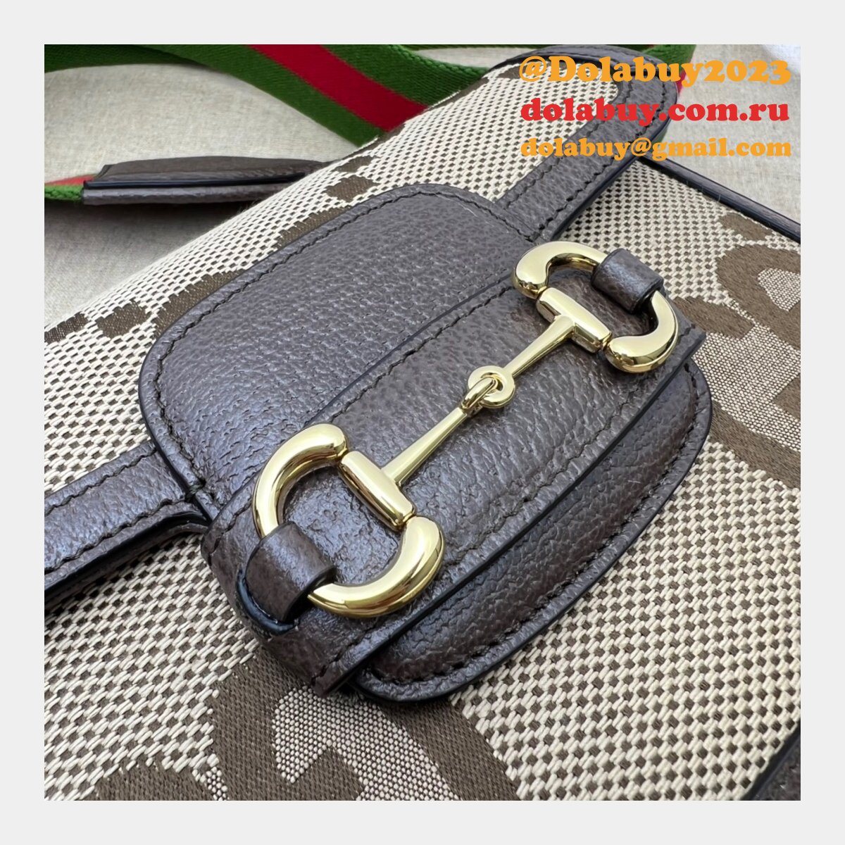 Gucci high quality replica 658574 Horsebit 1955 jumbo handbags