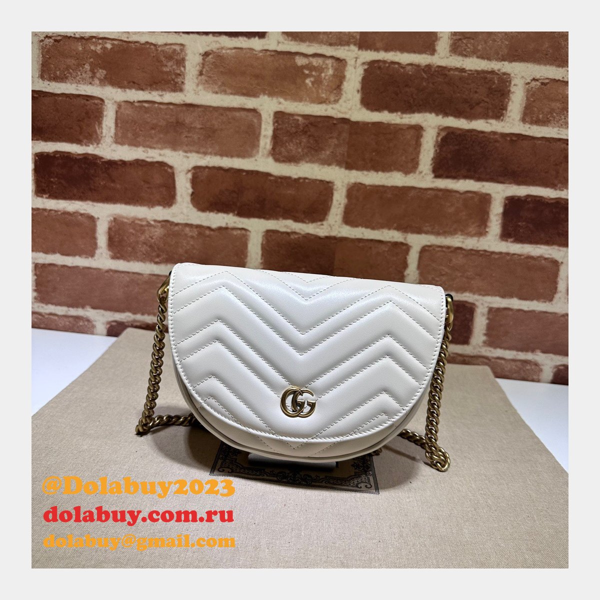 Offers 1:1 Replica Gucci GG Marmont 746431 Matelassé Chain Bag