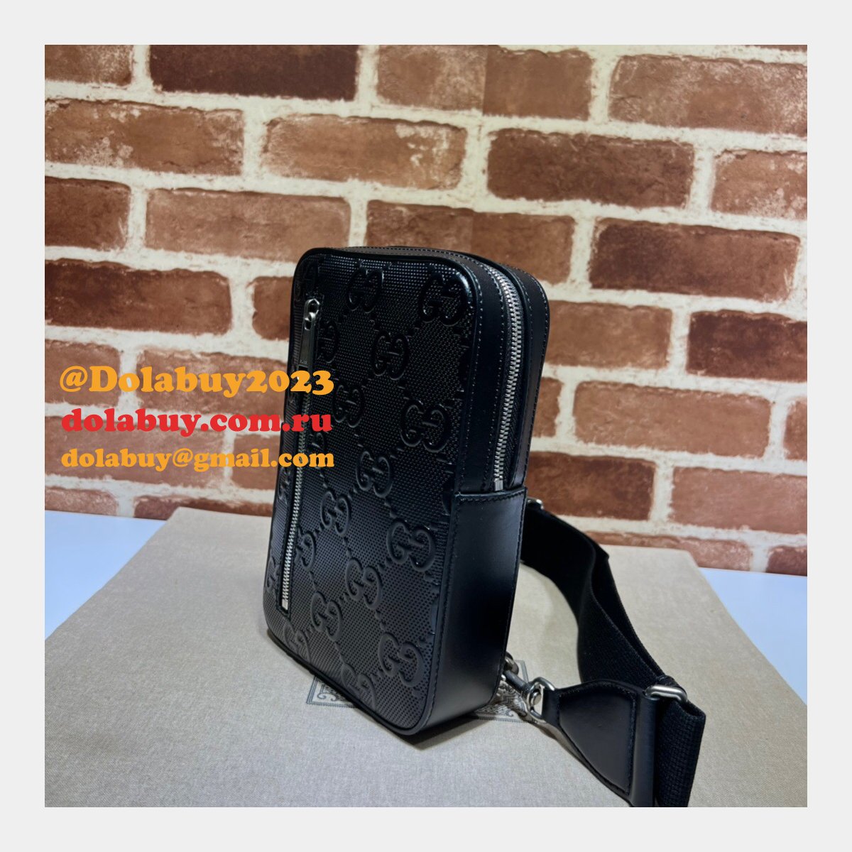 Gucci Replica Messengers 700431 GG embossed sling backpack