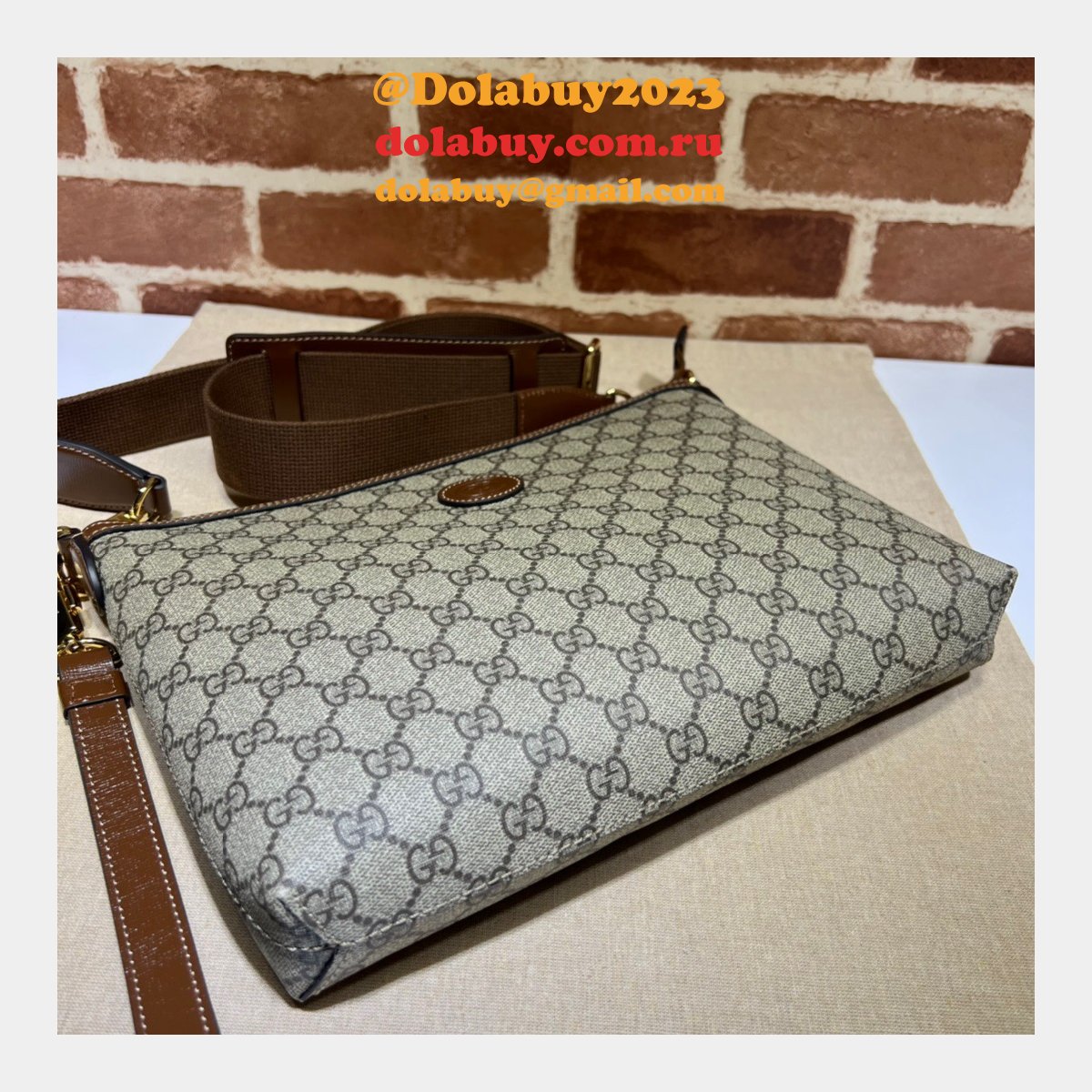 Gucci 7 Star 726833 Messenger Interlocking G Replicas Bag
