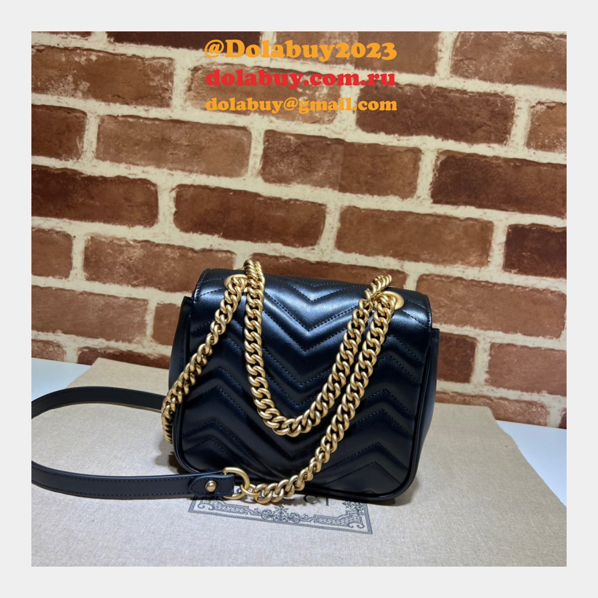 Gucci Replicas GG Marmont 739682 Shoulder Wholesale Bag