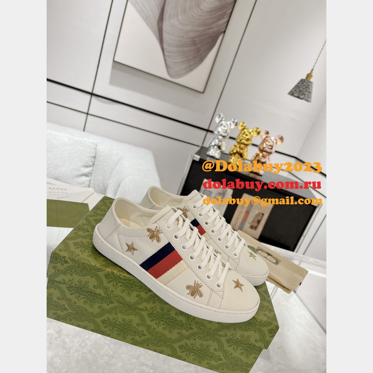 Replica Best Quality Ace Gucci Sneakers UK Shoes