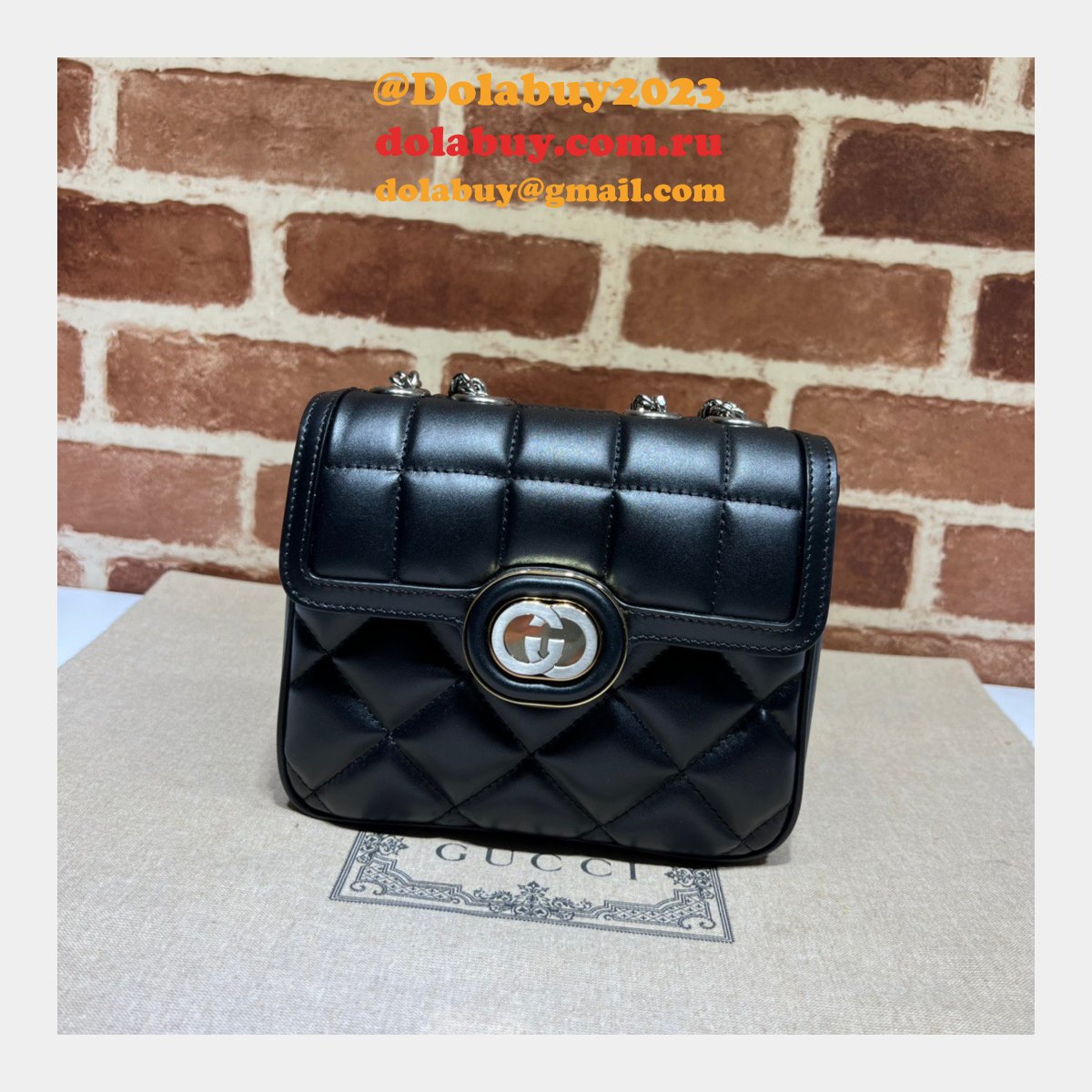 Gucci Deco Perfect Shoulder 741457 Luxury Fake Bag