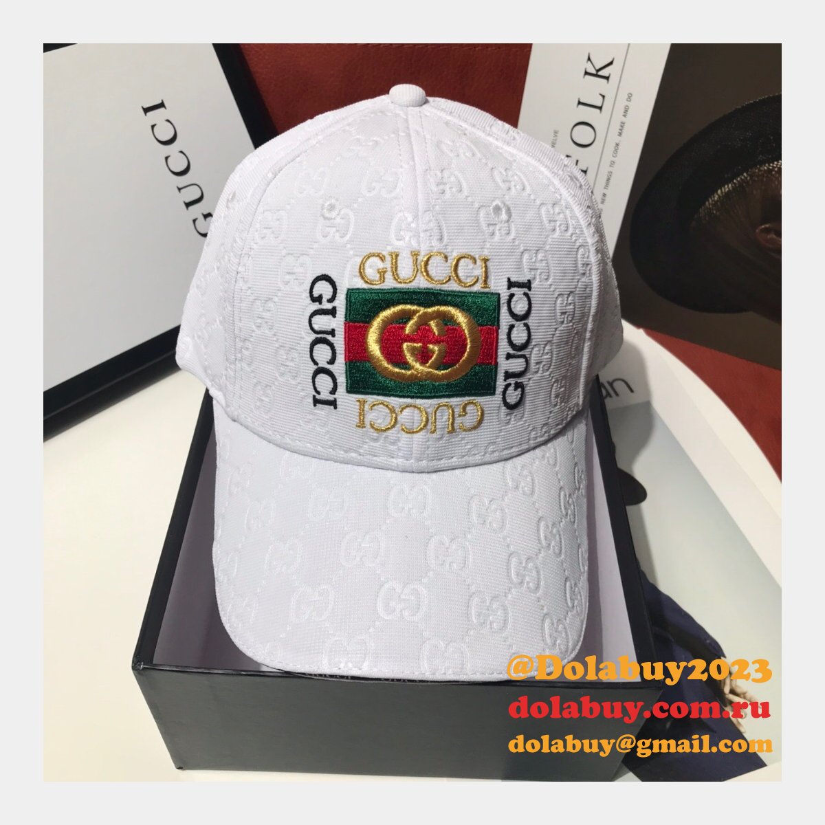 AAA+ Gucci Palace classic pattern simple embroidery logo hats