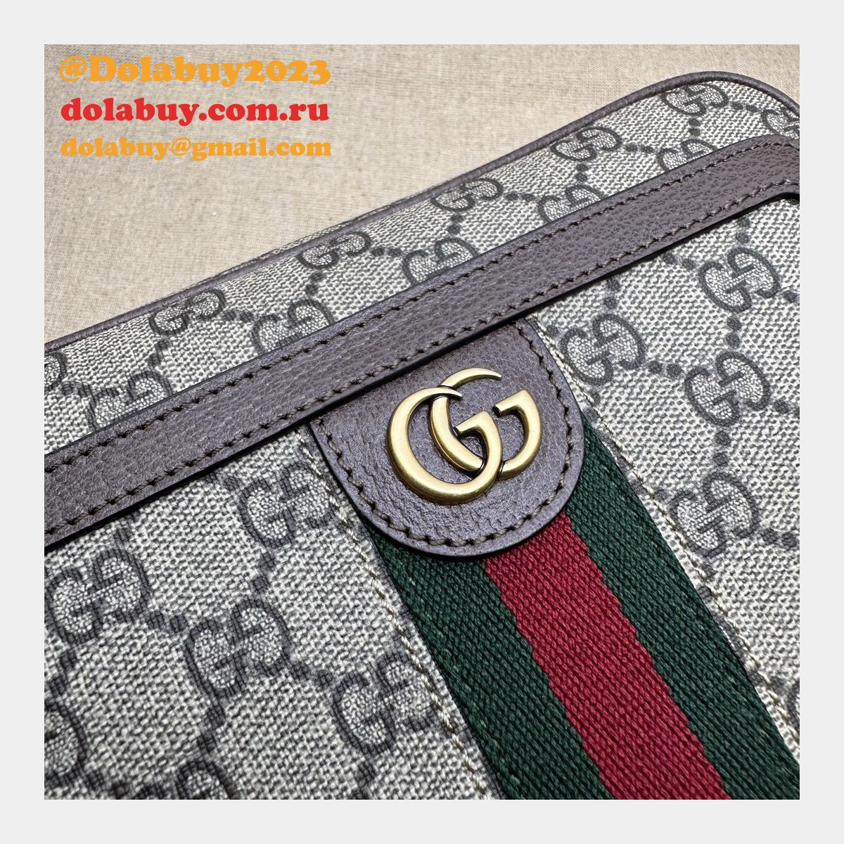 Wearable Wallets Fashion Gucci Replica Ophidia GG Pouch 760245 Bag