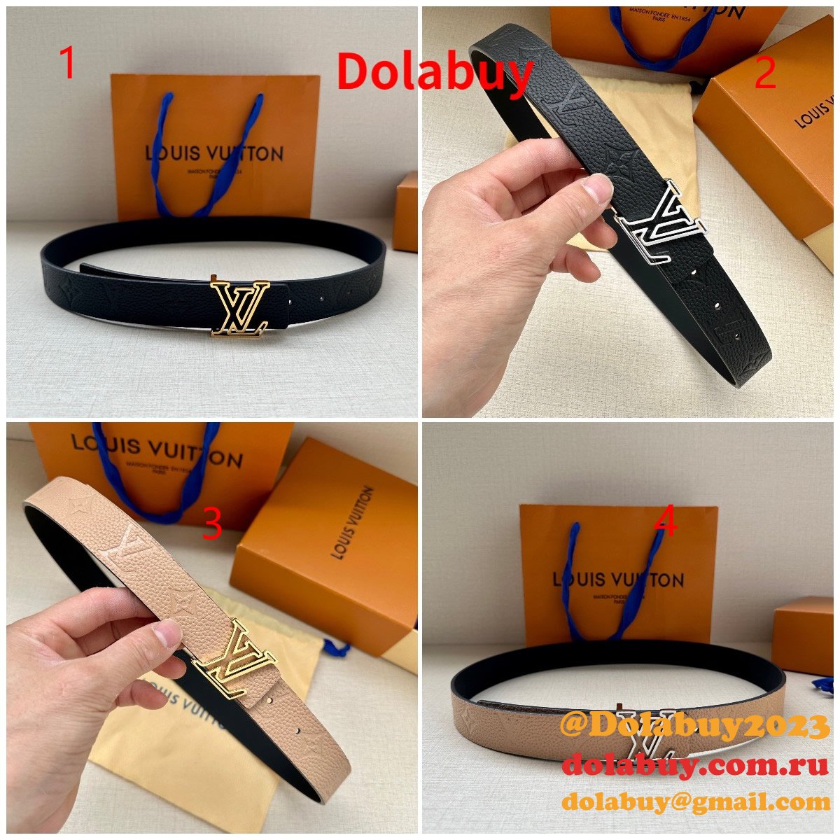 New High Quality Luxury Louis Vuittons Leather Belt Designer Belts
