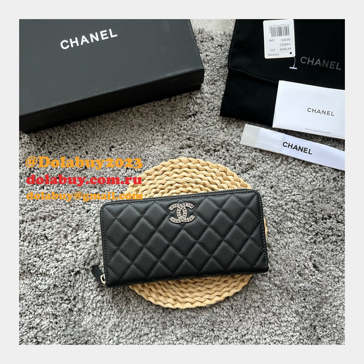 High Quality 7 Star Zipped Coin Purse AP3840 & AP3830 Replica Wallets