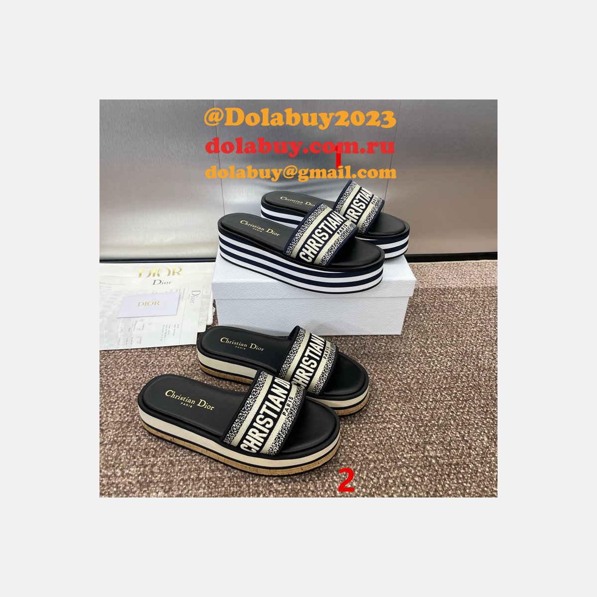 Best Dior Dway Platform Slide