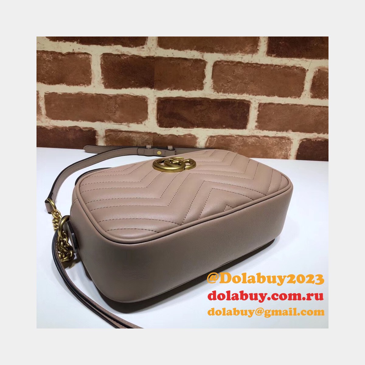 Luxury Gucci Fake 447632 Gg Marmont Crossbody Bags for Women