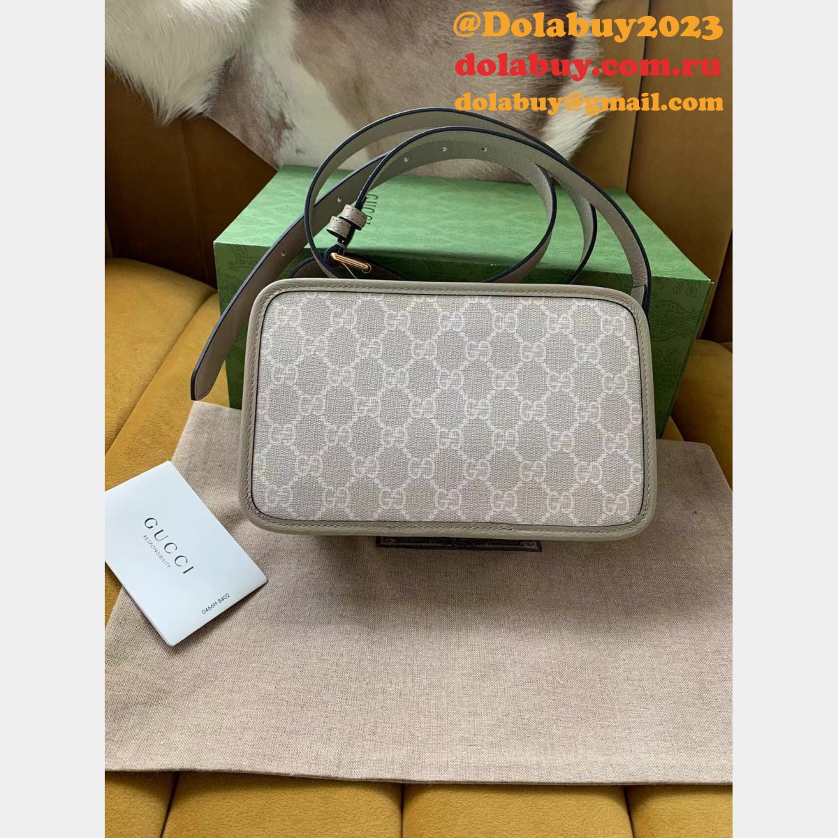 Gucci Luxury Men Replica 658572 with Interlocking G Bag