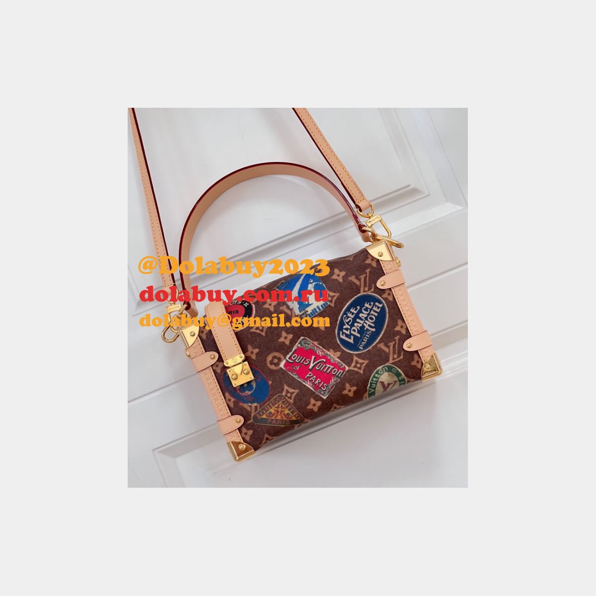 Side Trunk MM Knockoff Monogram Canvas M47085 Louis Vuitton Bag