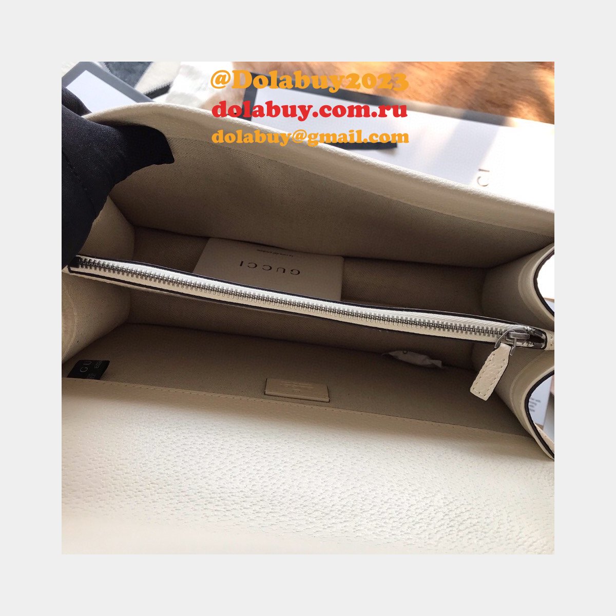 Wholesale Replica Gucci 400249 Dionysus GG Supreme Shoulder White Bag