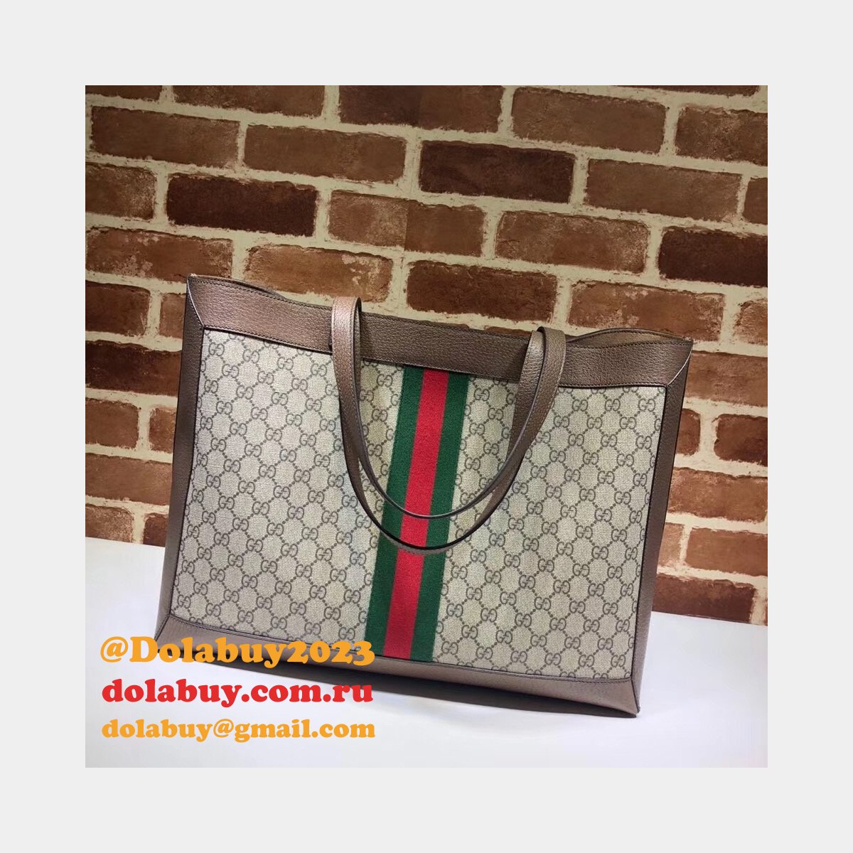 AAA+ Gucci Soft GG Supreme Replica 547947 Ophidia Tote