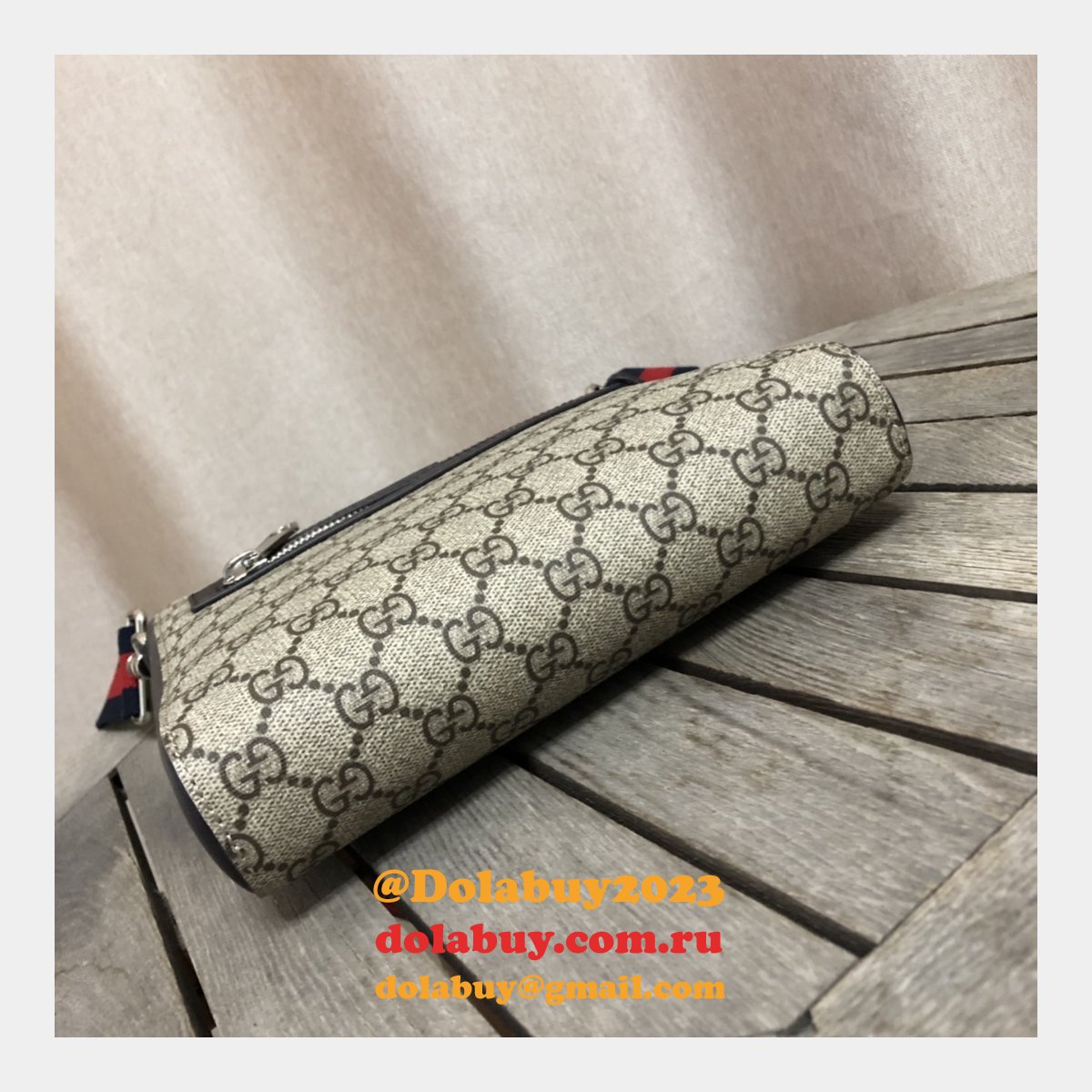 Replica Gucci 7 Star GG Supreme Gray Small Messenger 523599 Bag