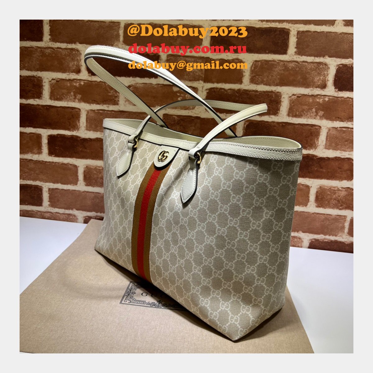 Gucci 631685 Fake Luxury Ophidia GG medium tote