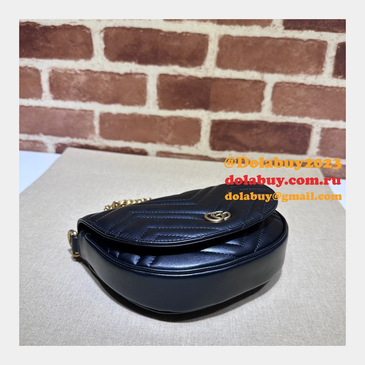Offers 1:1 Replica Gucci GG Marmont 746431 Matelassé Chain Bag