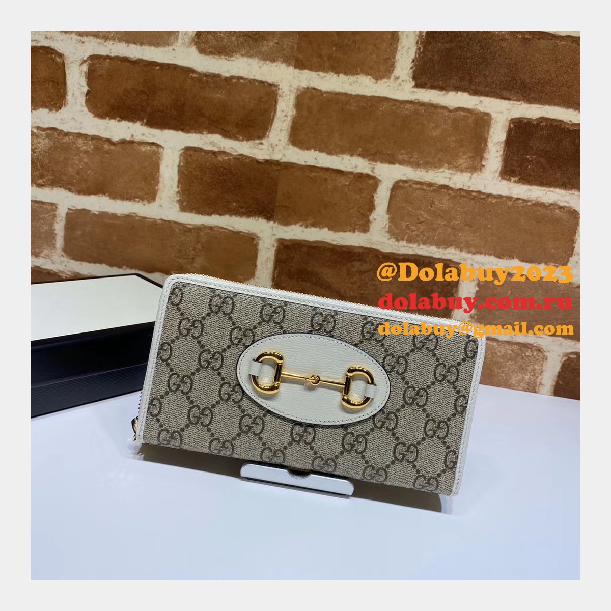 Best Gucci Replica 621889  1955 Horsebit zip around wallet