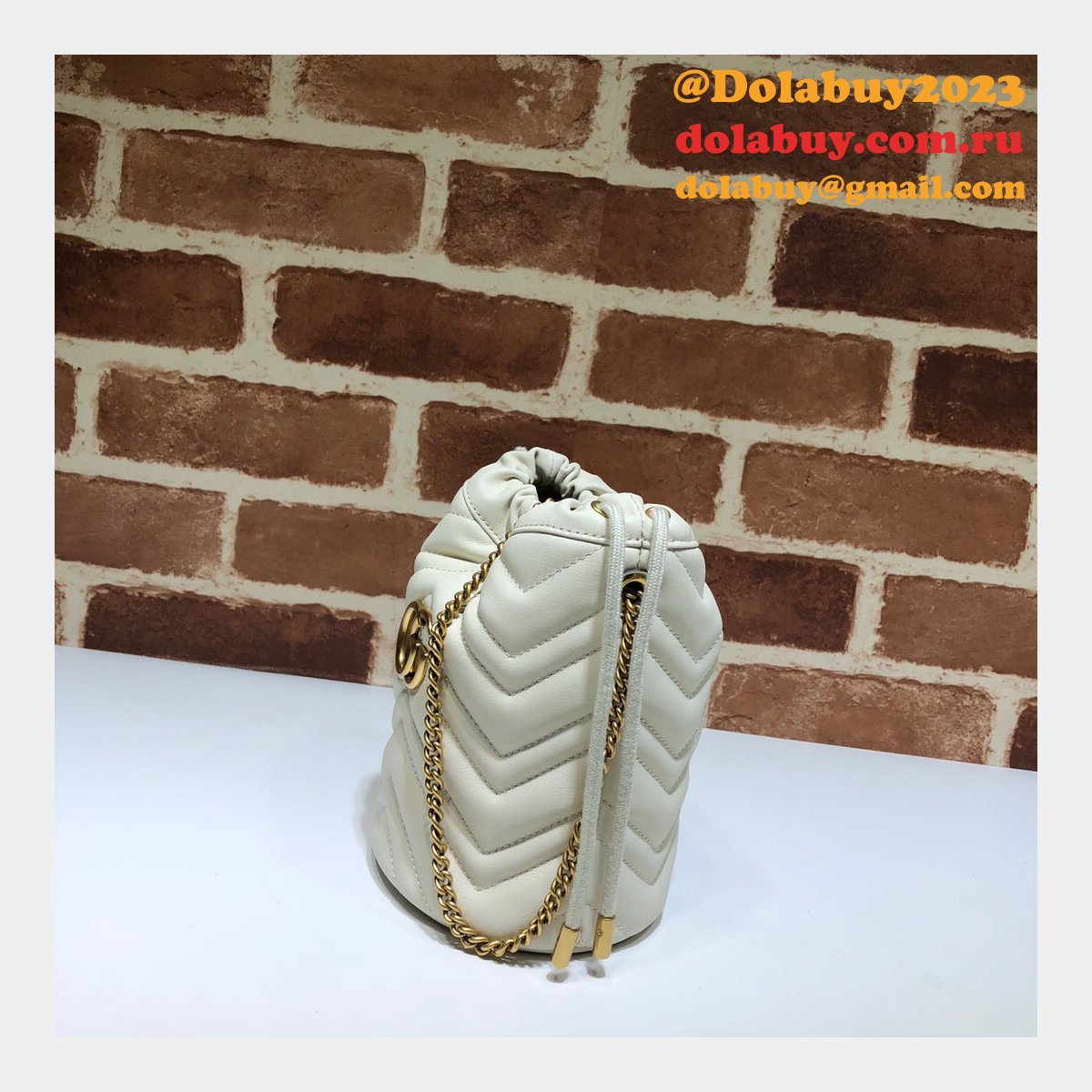 Gucci Replica 7 Star GG Marmont mini bucket 575163 bag