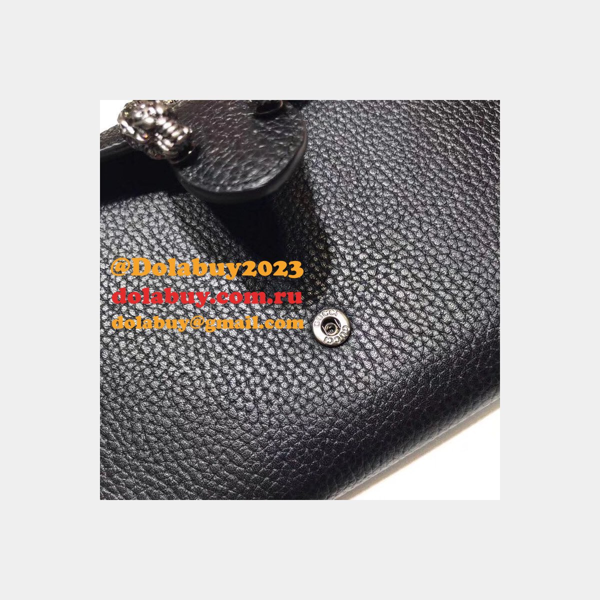 Cheap Gucci Dionysus Leather Mini Chain Bag 401231 Black