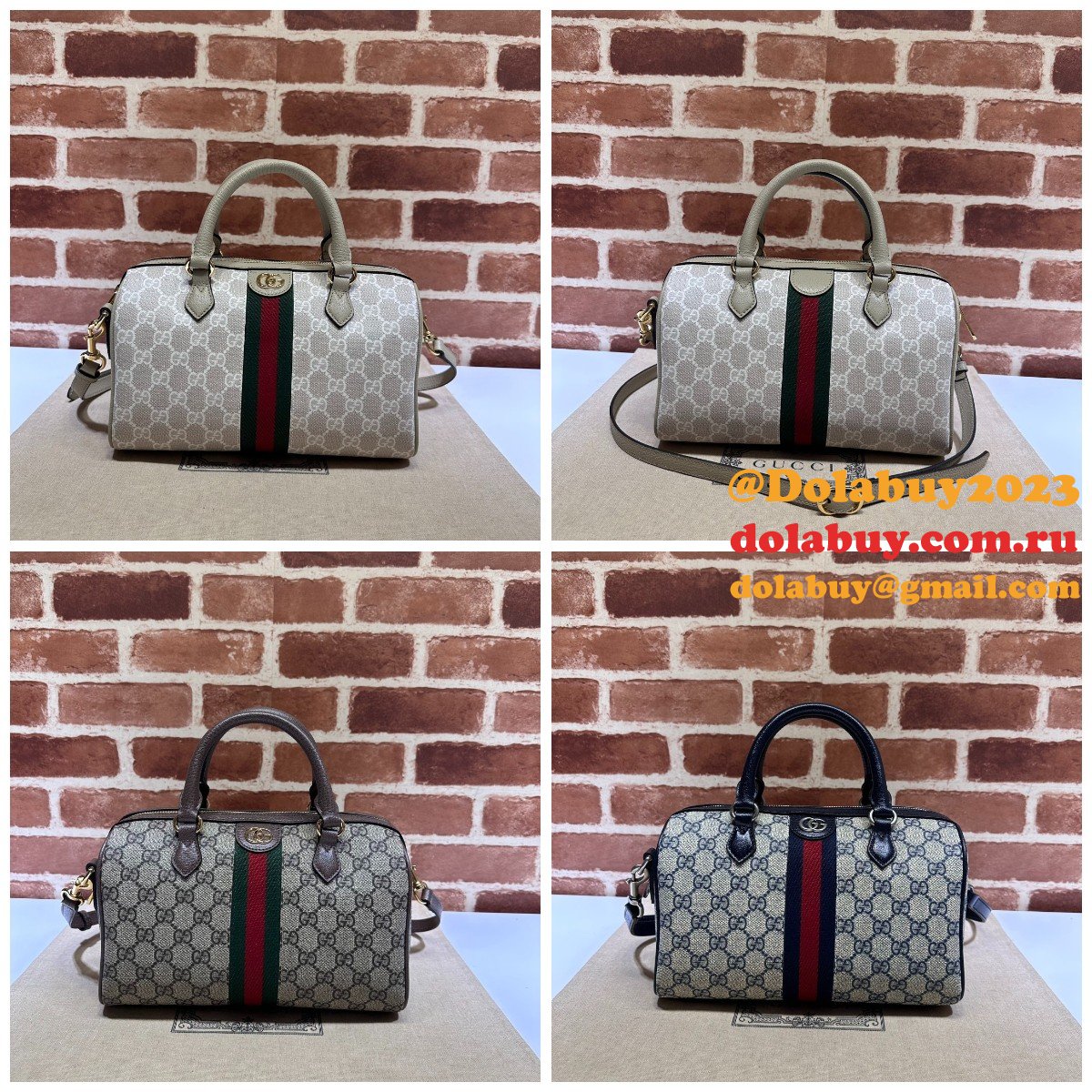 Perfect Ophidia GG Gucci Replicas Top Handle High 772061 Bag