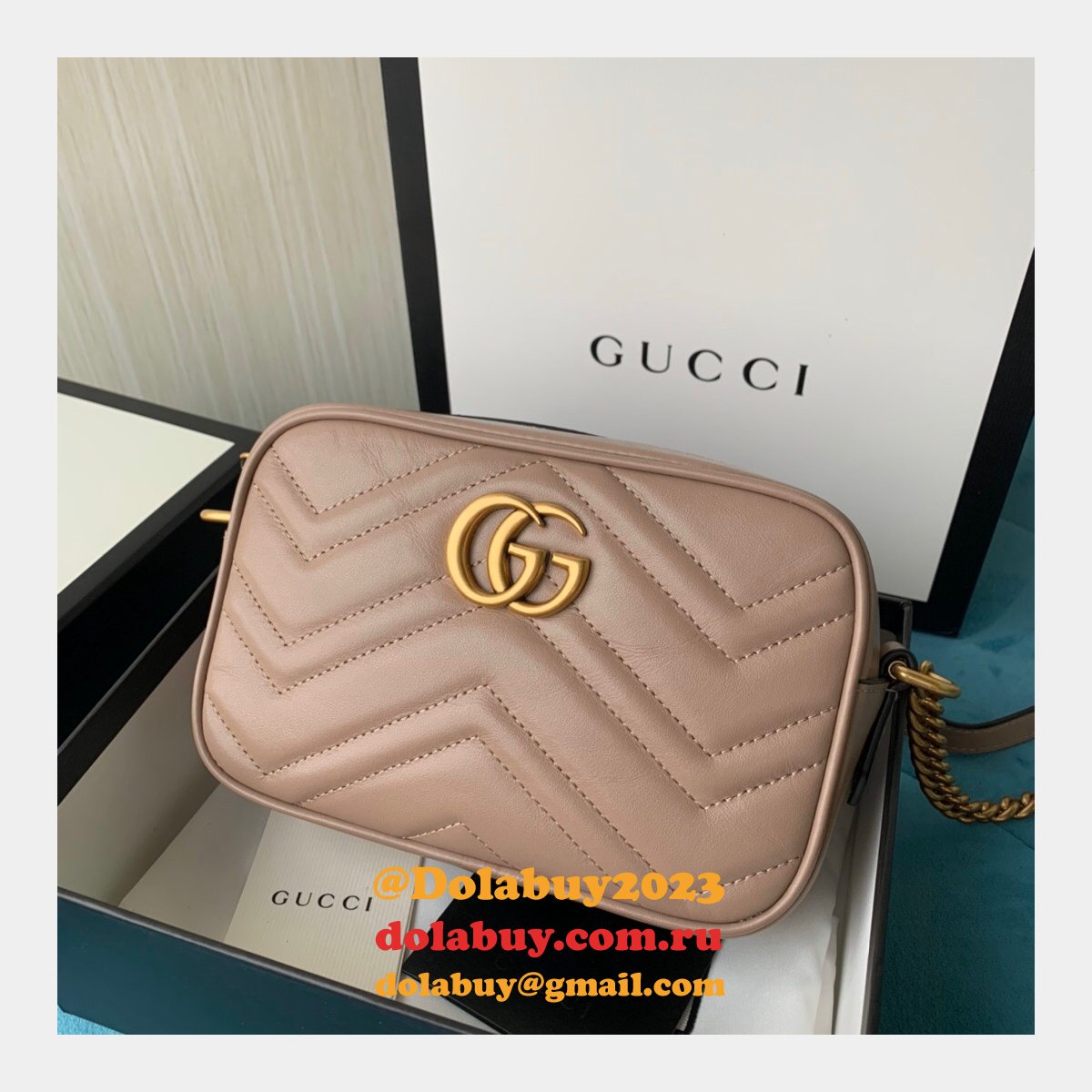 Gucci Replica GG Marmont matelassé mini 448065 bag