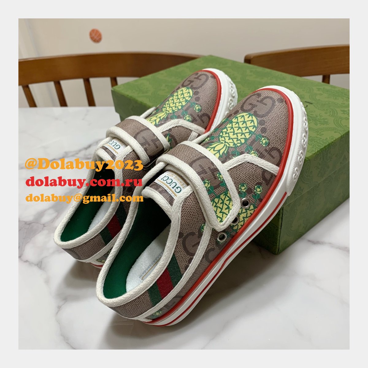 Gucci High Quality Replica GU7 1977 Canvas Perfect Shoes