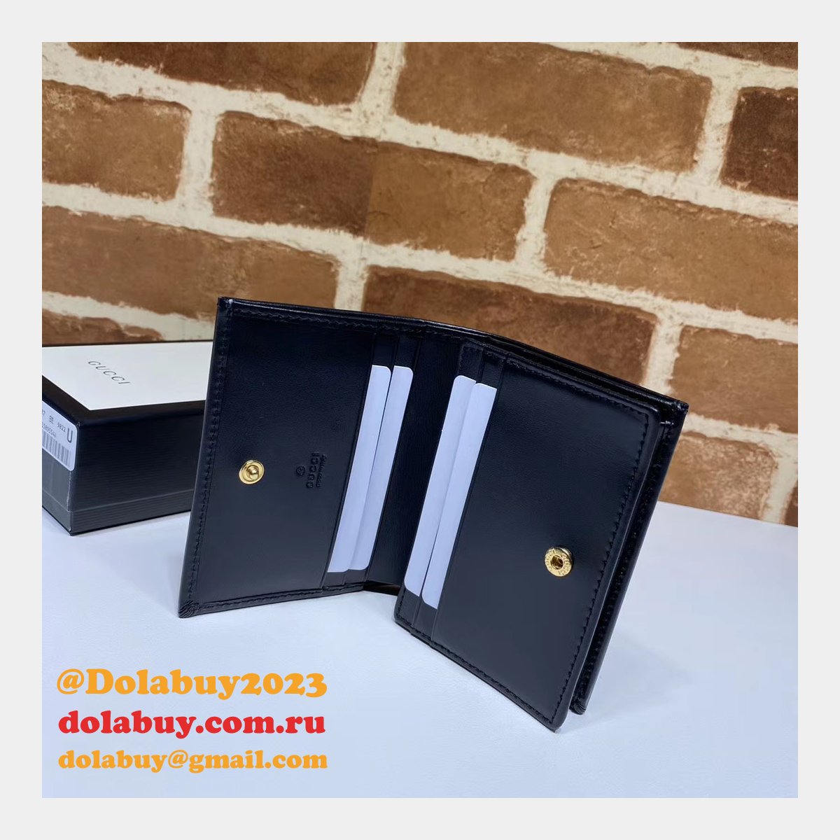 AAA+ Gucci Replica 1955 Horsebit card case 621887 wallet