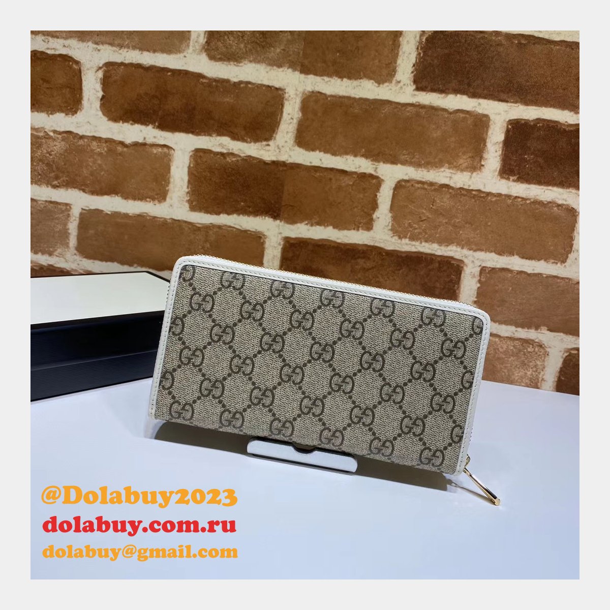 Best Gucci Replica 621889  1955 Horsebit zip around wallet