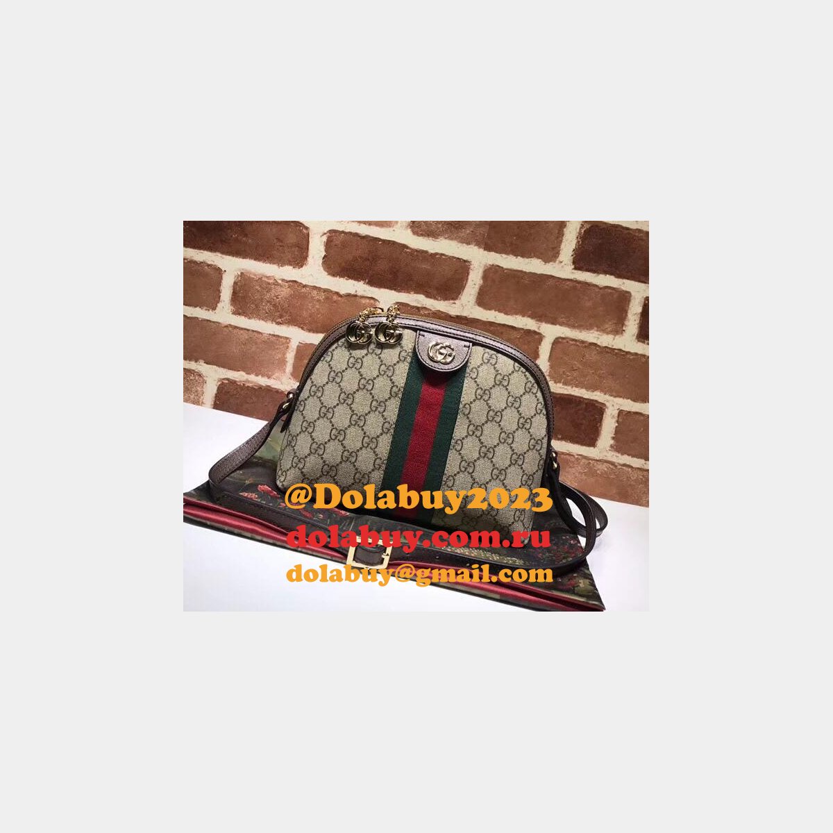 AAA+ Gucci High Quality Ophidia Small Shoulder 499621 Bag Zipper