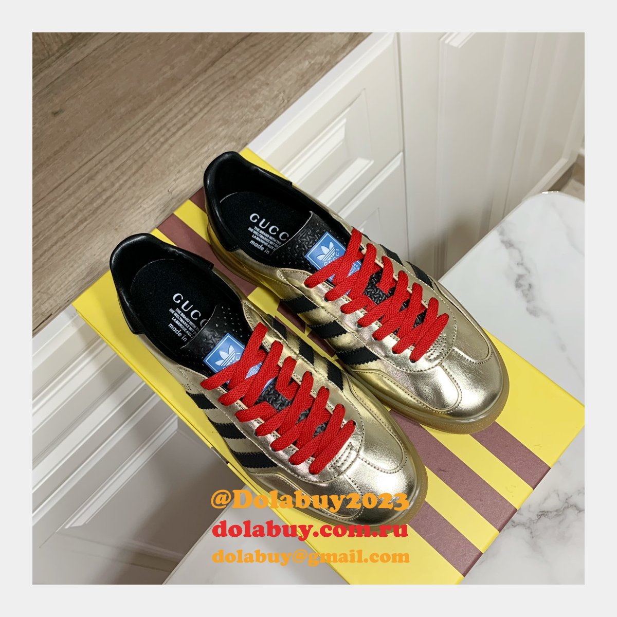 Duplicate Gucci X Adidas Shamrock Joint Skate Men/Women Shoes