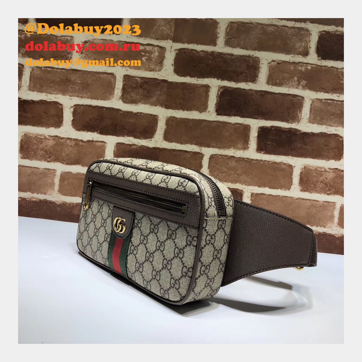 7 Star Gucci GG Belt Supreme Ophidia Bags for Men