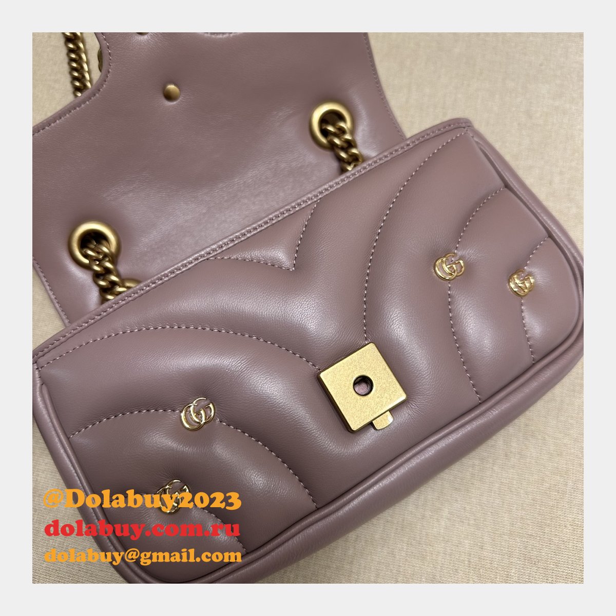 GG Marmont Matelassé 446744 Wholesale Gucci Replicas Bag
