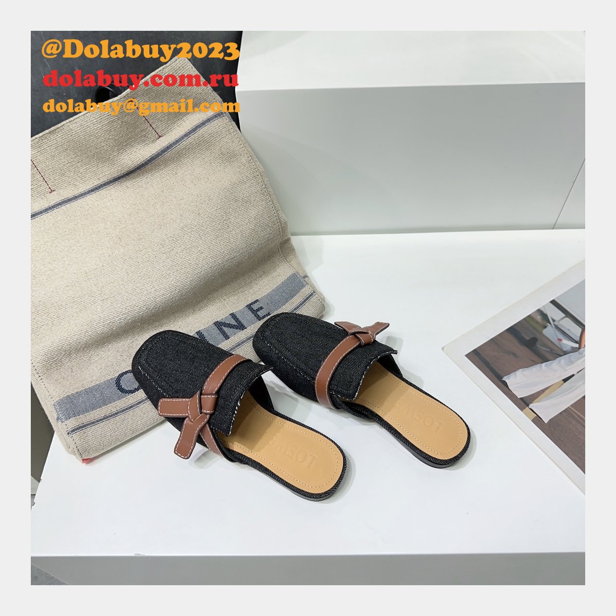 Loewe Replica Gate Mule Slippers High Quality Shoes