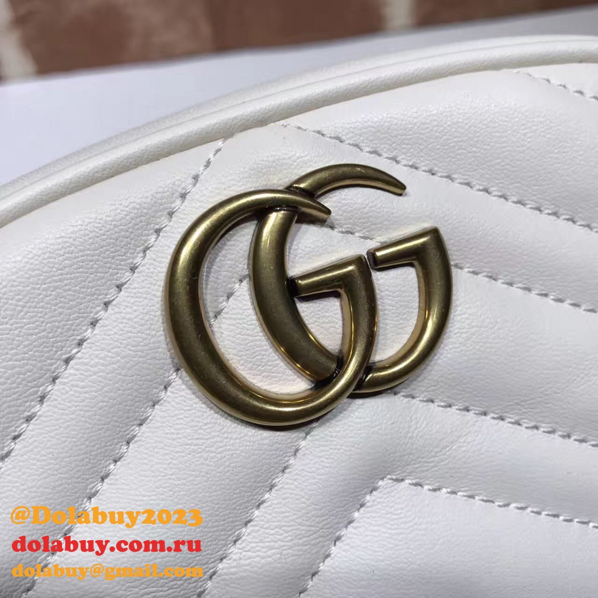 Best 476434 Gucci GG Marmont matelassé leather belt bag