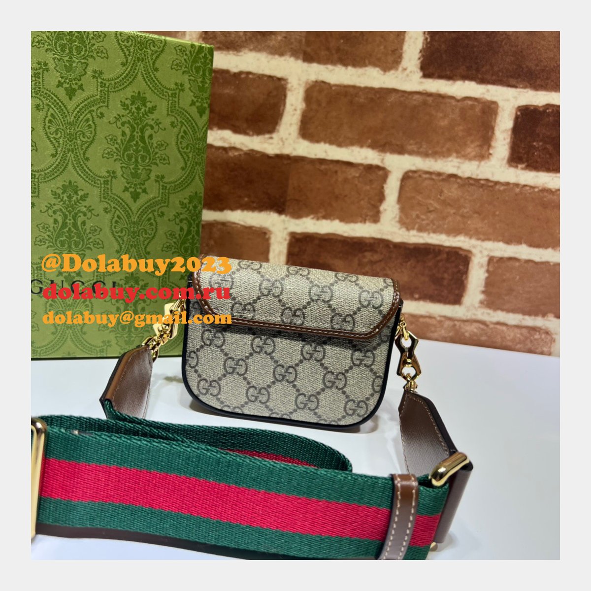 China Gucci High-end Replica 699760 Horsebit 1955 Strap Wallet