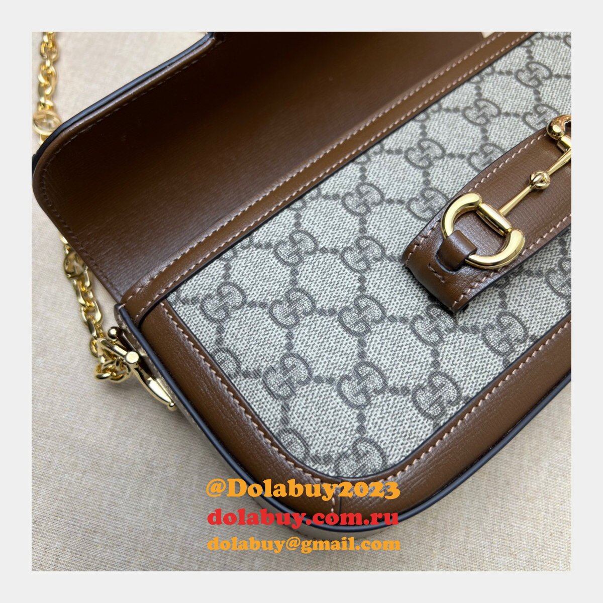 Gucci Designer Horsebit 1955 Shoulder Chain 735178 7 Star Bag