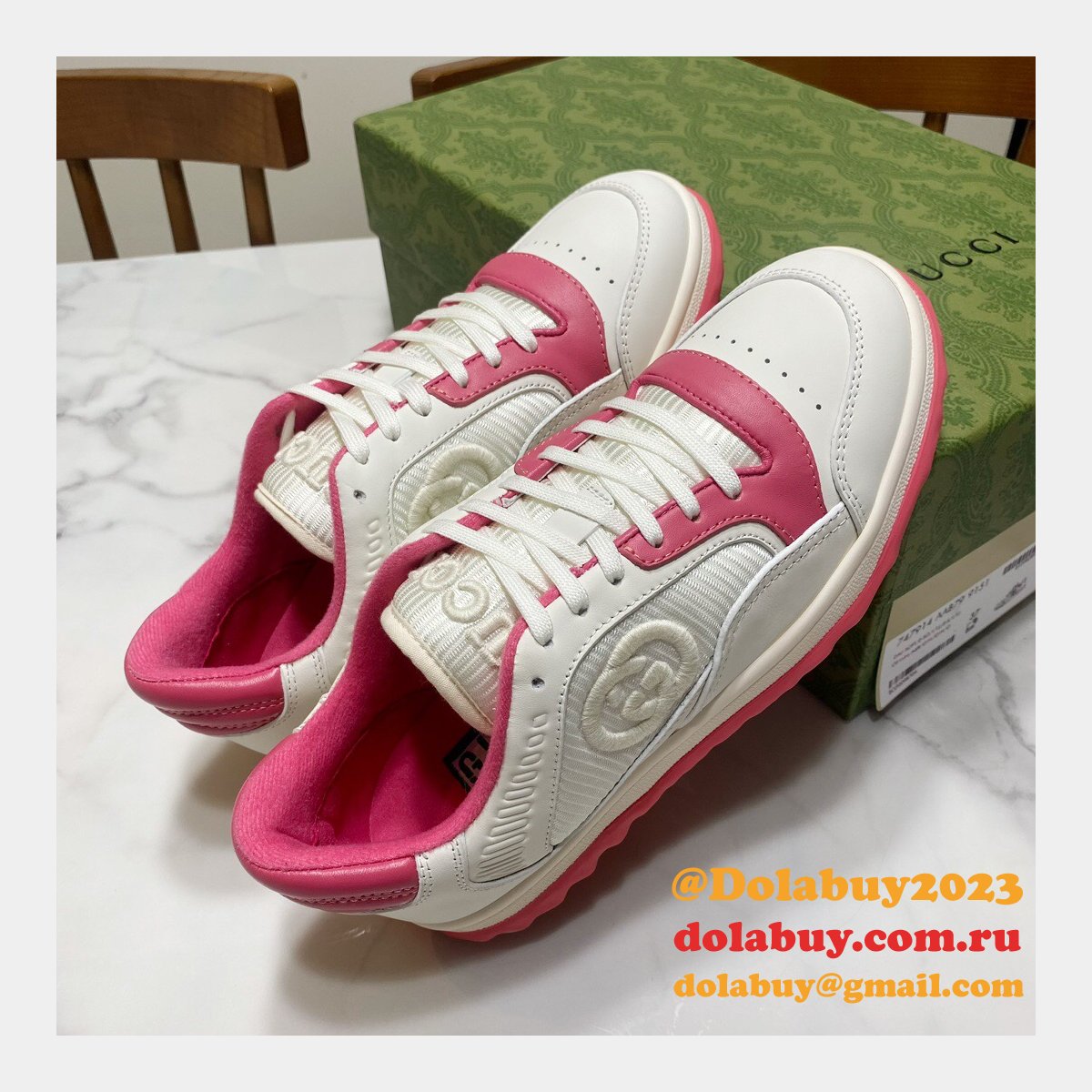 Gucci Replica Inspired Mac80 Leather Low-top Sneakers 1:1 Mirror Shoes