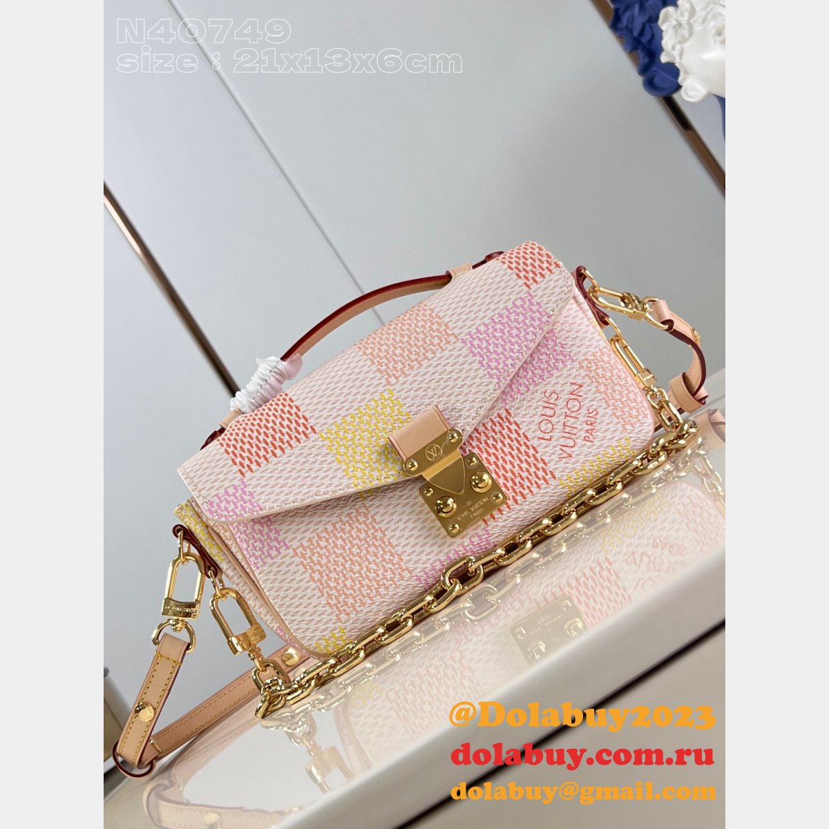 LOUIS VUITTON REPLICA N40749 Pochette Metis East West