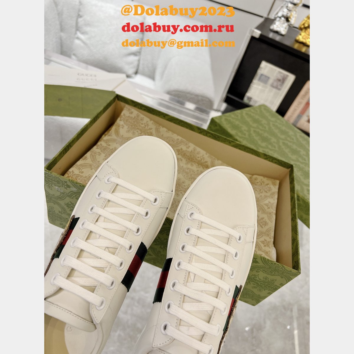Replica Best Quality Ace Gucci Sneakers UK Shoes