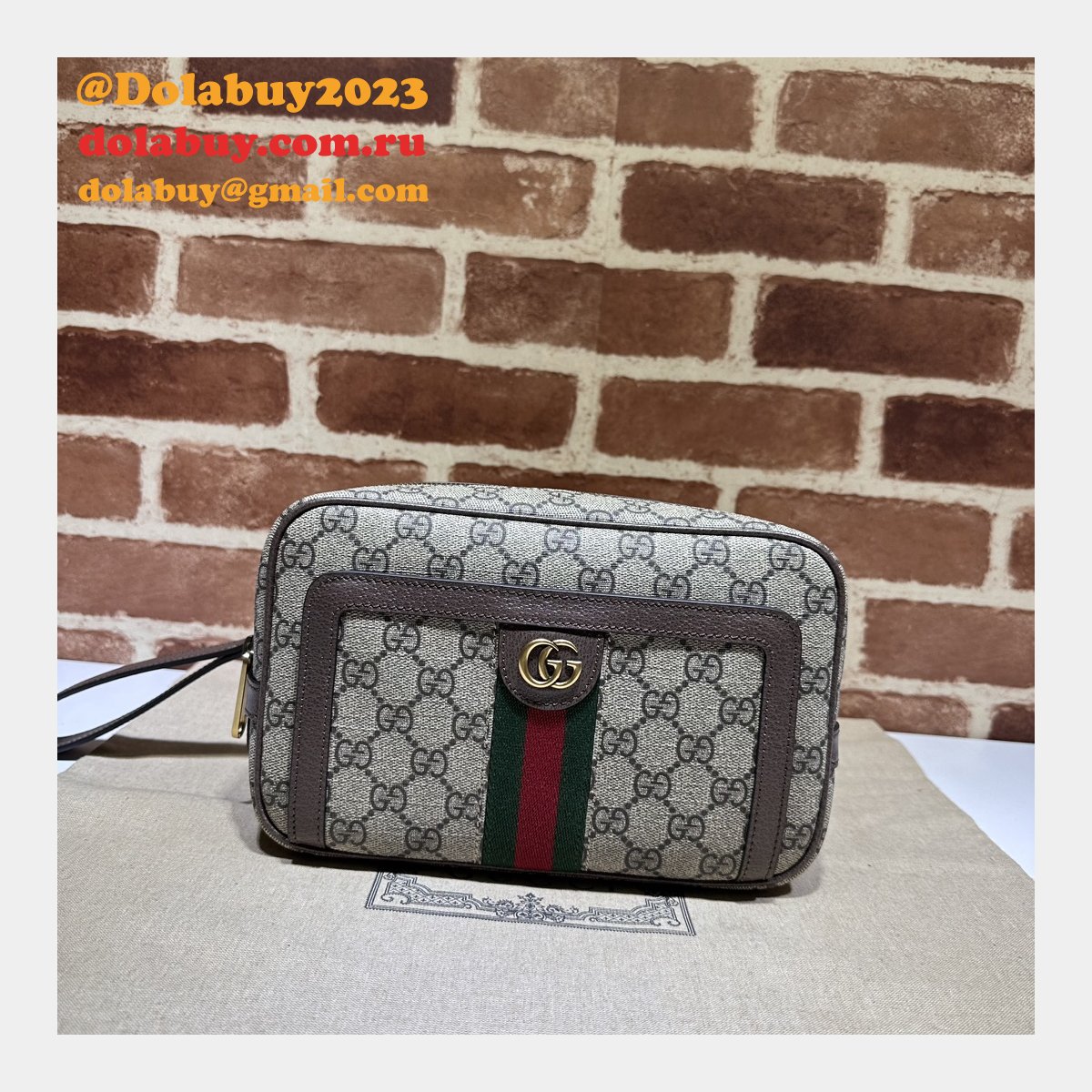 Wearable Wallets Fashion Gucci Replica Ophidia GG Pouch 760245 Bag