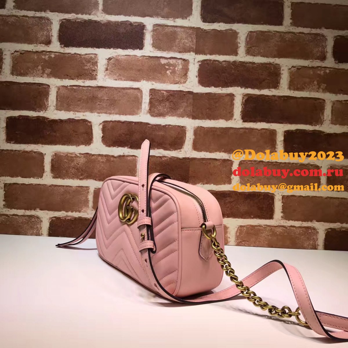 Luxury Gucci Fake 447632 Gg Marmont Crossbody Bags for Women