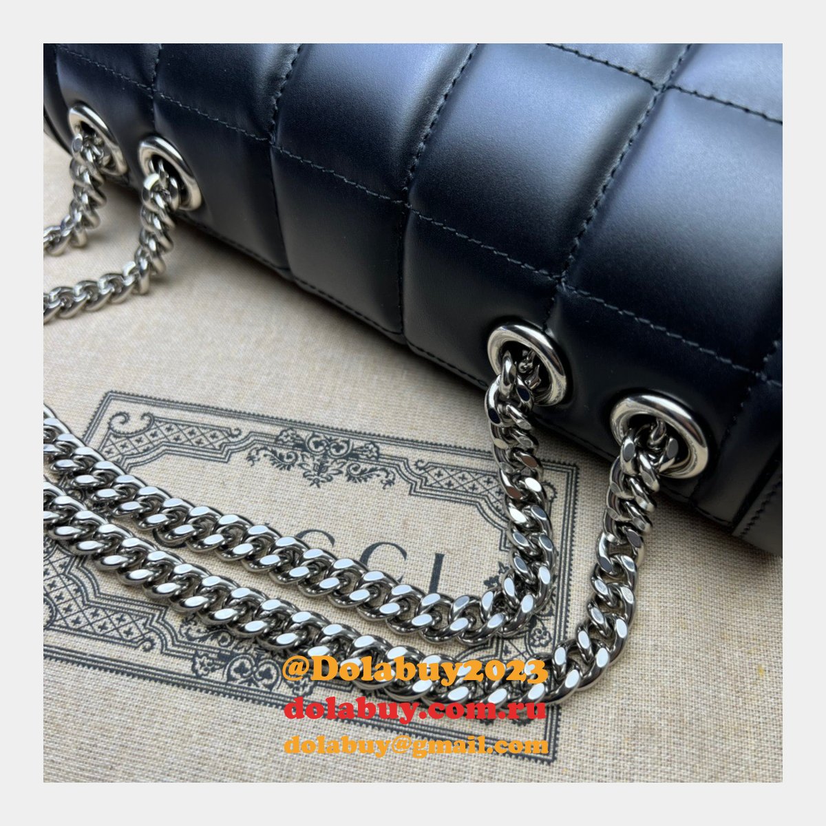 Gucci Designer Deco Chain Shoulder 740834 Replica Bag