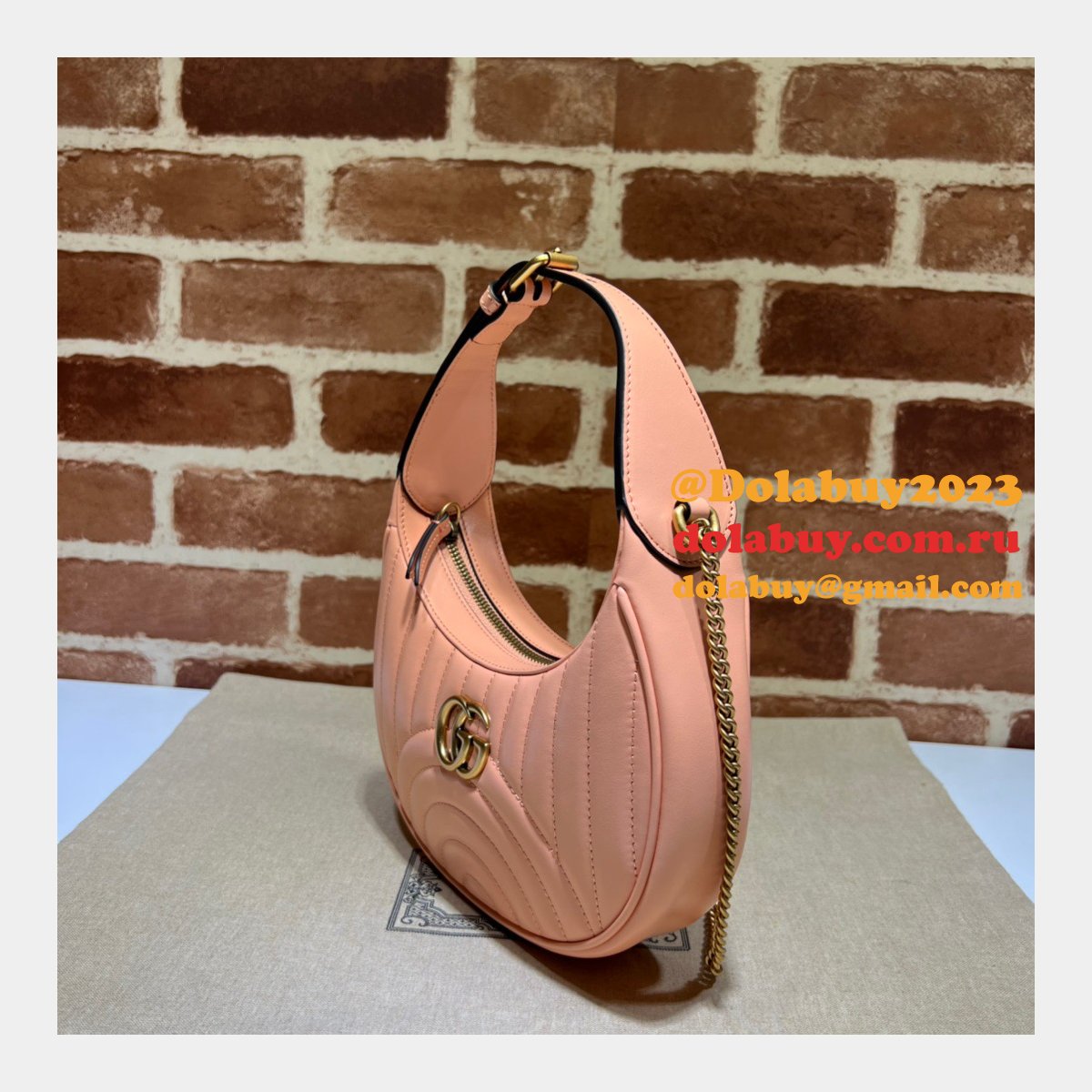 Gucci AAA+ GG Marmont half-moon-shaped 699514 Fashion bag