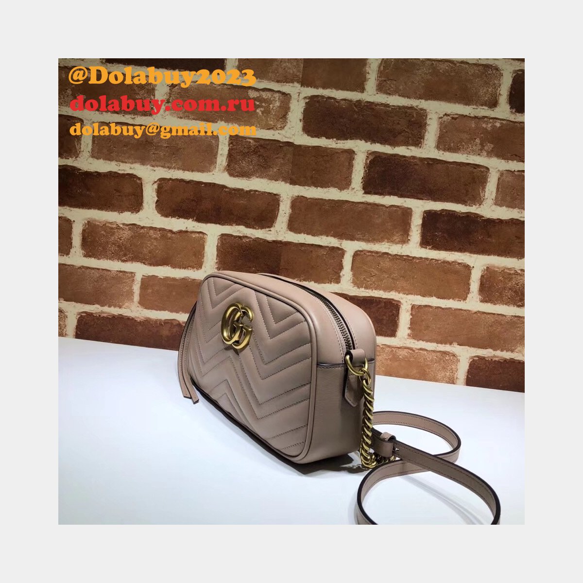 Luxury Gucci Fake 447632 Gg Marmont Crossbody Bags for Women
