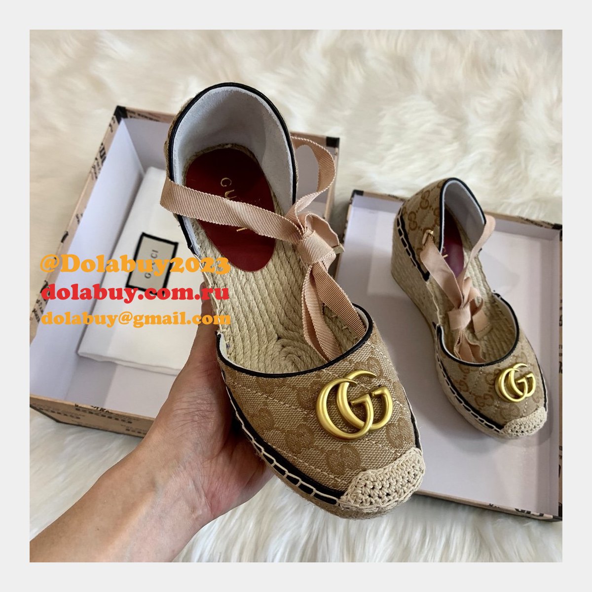 Cheap Gucci Wedge Sandals