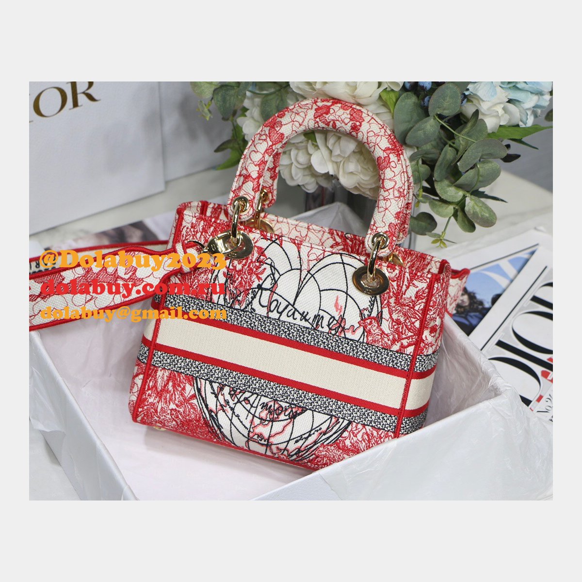 UK Quality Designer Replica Christian Dior Lady Dior 24cm Handbags Bags