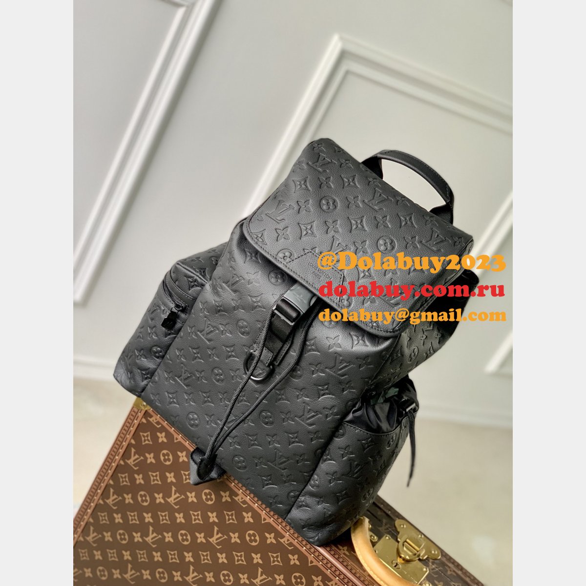 Trekking Backpack Monogram Shadow Fake Louis Vuitton M43680 Bag