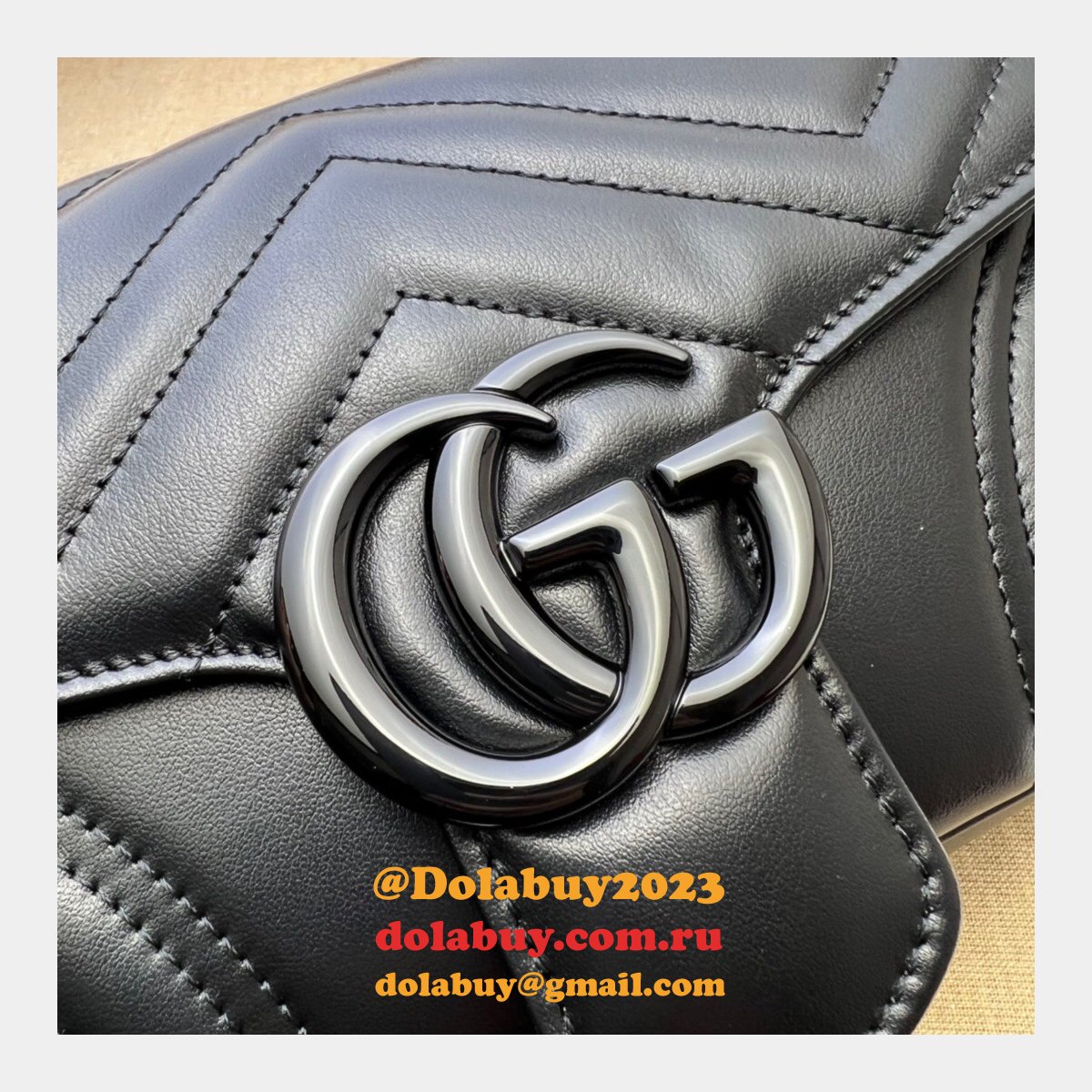 Gucci 1:1 High Quality Replica GG Marmont Shoulder 734814 Bag
