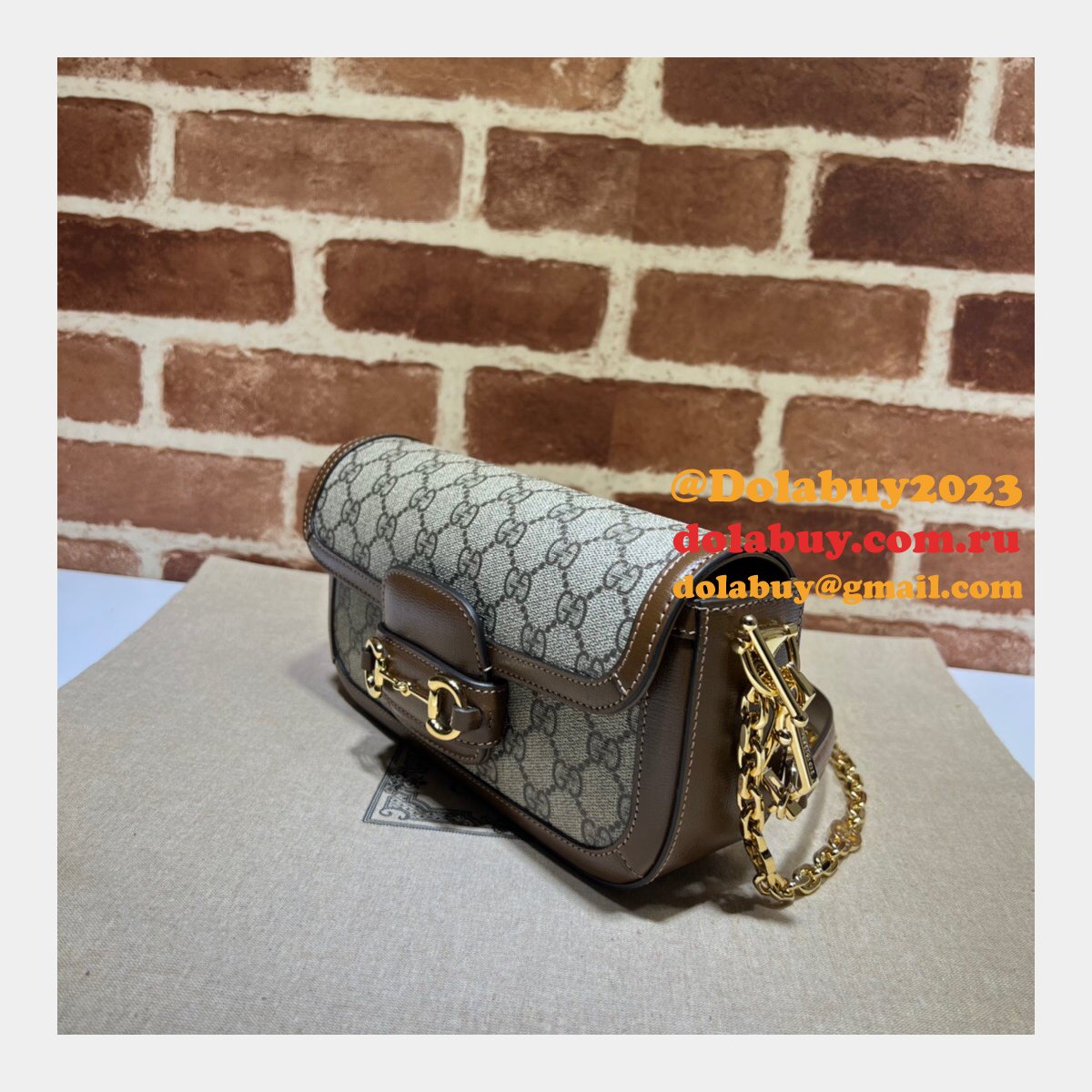 Gucci Designer Horsebit 1955 Shoulder Chain 735178 7 Star Bag
