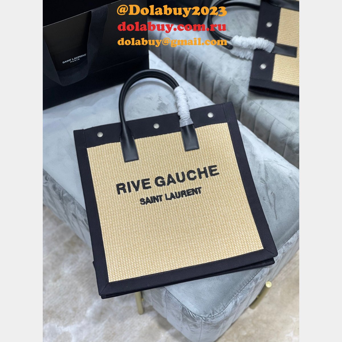 High Quality Saint Laurent Tote Replicas 631682  Rive Gauche Shopping Bag